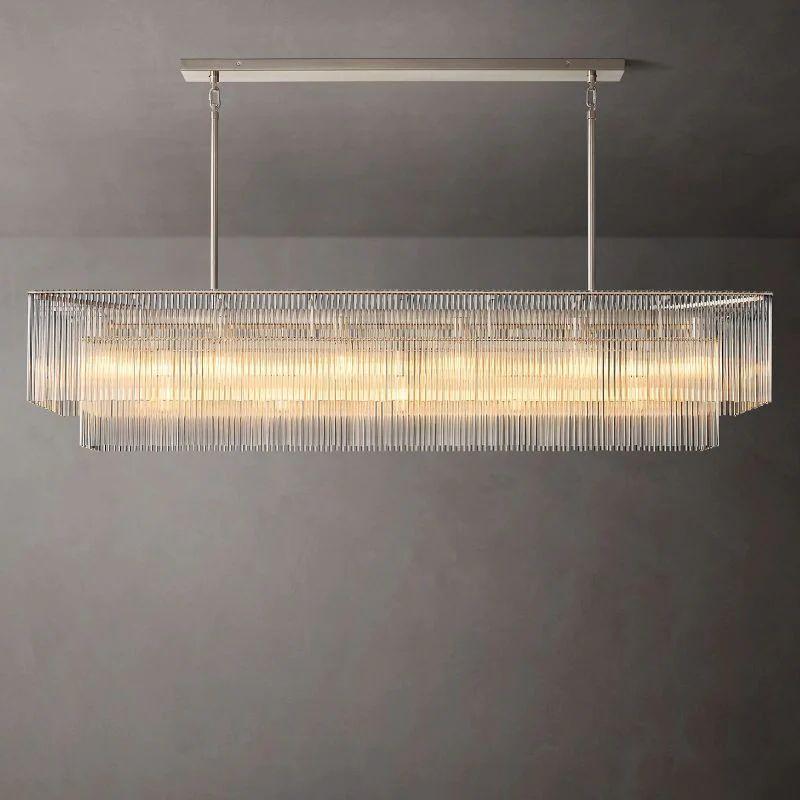 Amado Rectangular Chandelier 72" - King Lamps