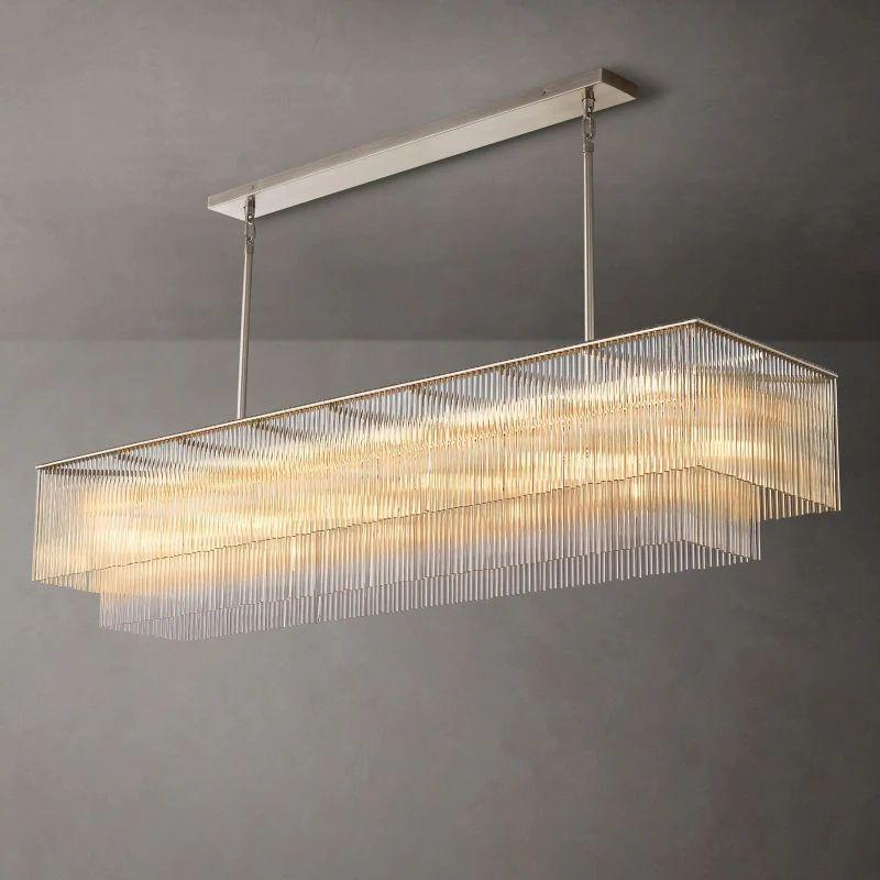 Amado Rectangular Chandelier 72" - King Lamps