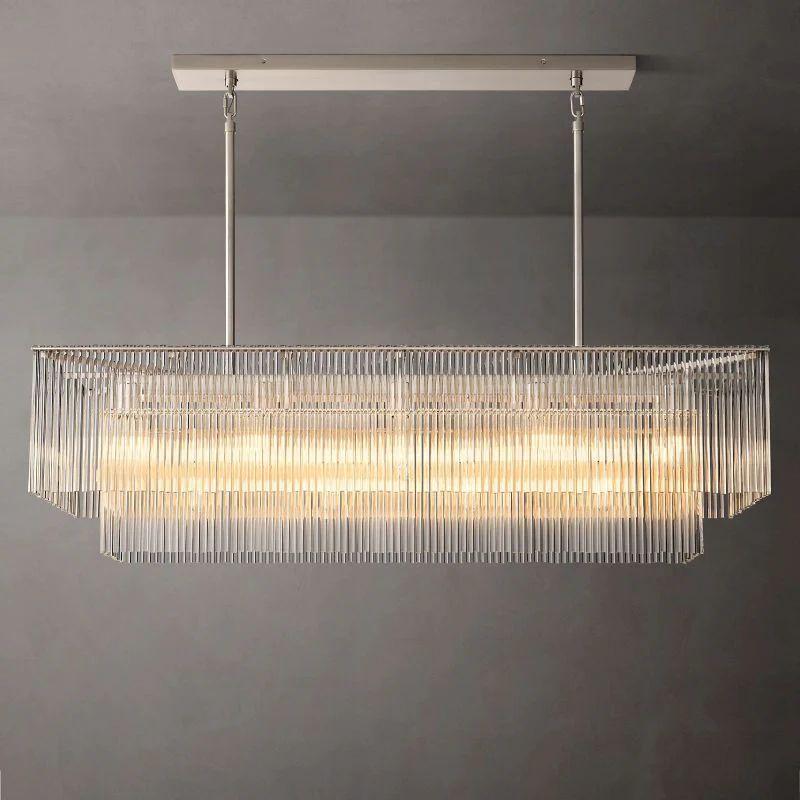 Amado Rectangular Chandelier 54" - King Lamps