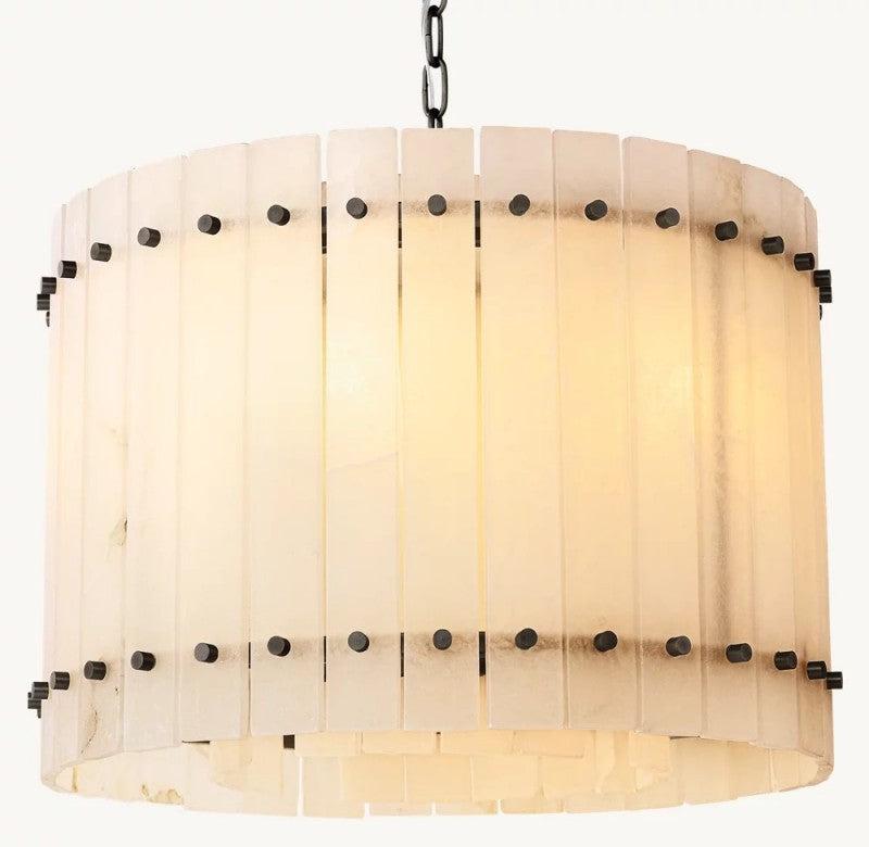 San Marco Alabaster Round Chandelier - King Lamps
