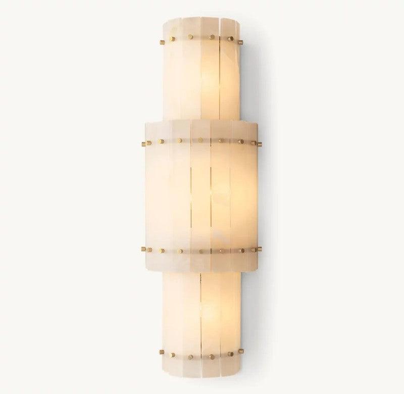 San Marco Alabaster Round Wall Sconce - King Lamps