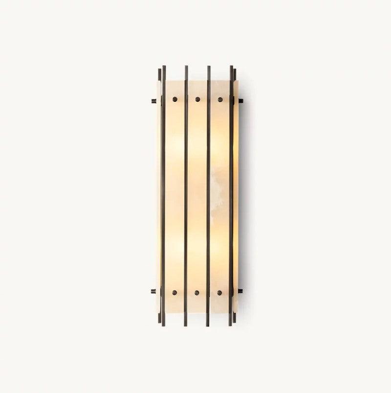San Marco Alabaster Rectangular Wall Sconce - King Lamps