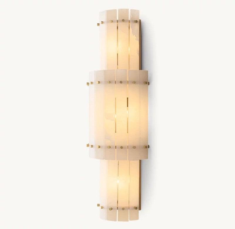 San Marco Alabaster Round Wall Sconce - King Lamps