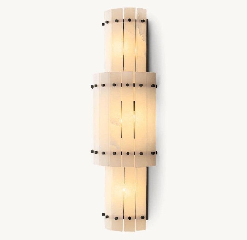 San Marco Alabaster Round Wall Sconce - King Lamps