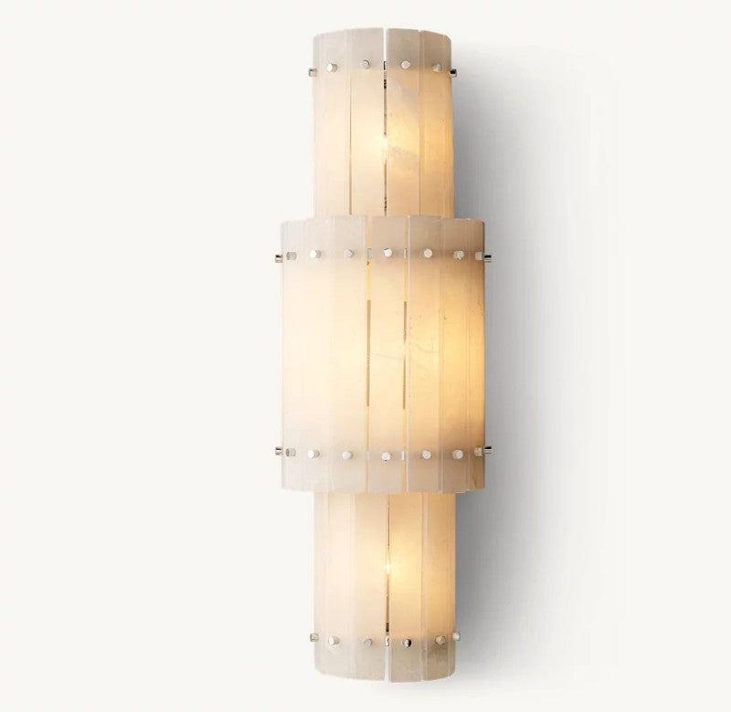San Marco Alabaster Round Wall Sconce - King Lamps