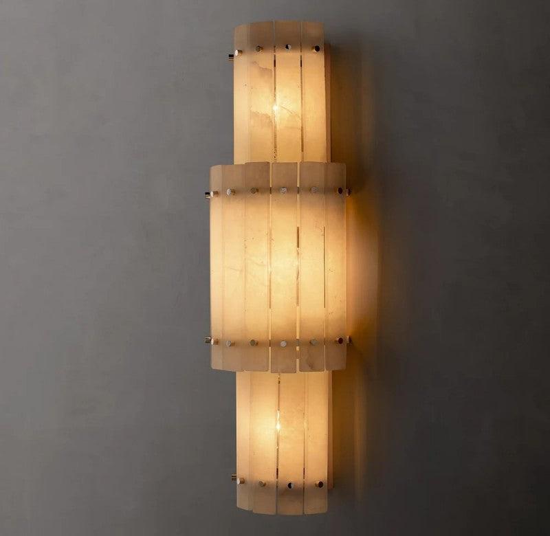 San Marco Alabaster Round Wall Sconce - King Lamps