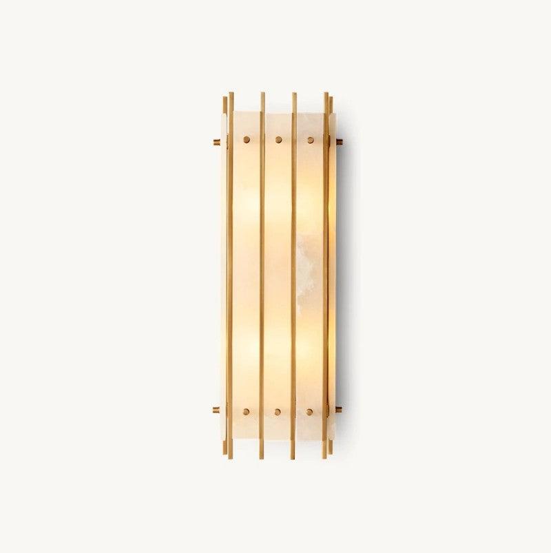 San Marco Alabaster Rectangular Wall Sconce - King Lamps