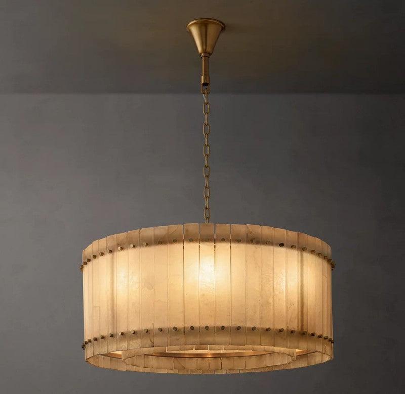 San Marco Alabaster Round Chandelier - King Lamps