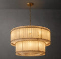 San Marco Alabaster Round 2-Tiered Chandelier - King Lamps