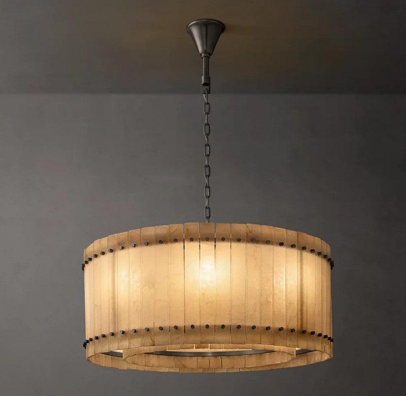 San Marco Alabaster Round Chandelier - King Lamps