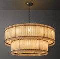 San Marco Alabaster Round 2-Tiered Chandelier - King Lamps