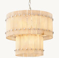 San Marco Alabaster Round 2-Tiered Chandelier - King Lamps