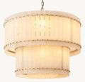 San Marco Alabaster Round 2-Tiered Chandelier - King Lamps