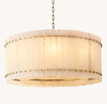 Aurelius Alabaster Round Chandelier 37‘’ - King Lamps