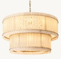 San Marco Alabaster Round 2-Tiered Chandelier - King Lamps
