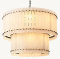 San Marco Alabaster Round 2-Tiered Chandelier - King Lamps