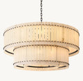 Aurelius Alabaster Round 2-Tiered Chandelier 60‘’ - King Lamps