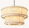 Aurelius Alabaster Round 2-Tiered Chandelier 48‘’ - King Lamps
