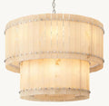 San Marco Alabaster Round 2-Tiered Chandelier - King Lamps