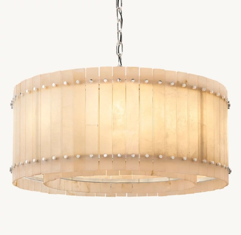 Aurelius Alabaster Round Chandelier 37‘’ - King Lamps