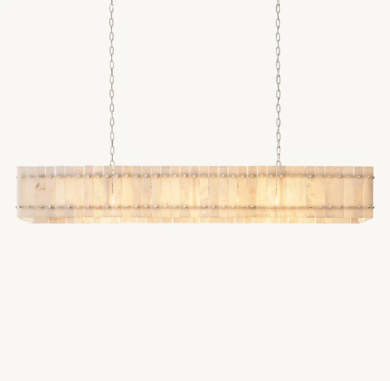 Aurelius Alabaster Linear Chandelier 72'' - King Lamps