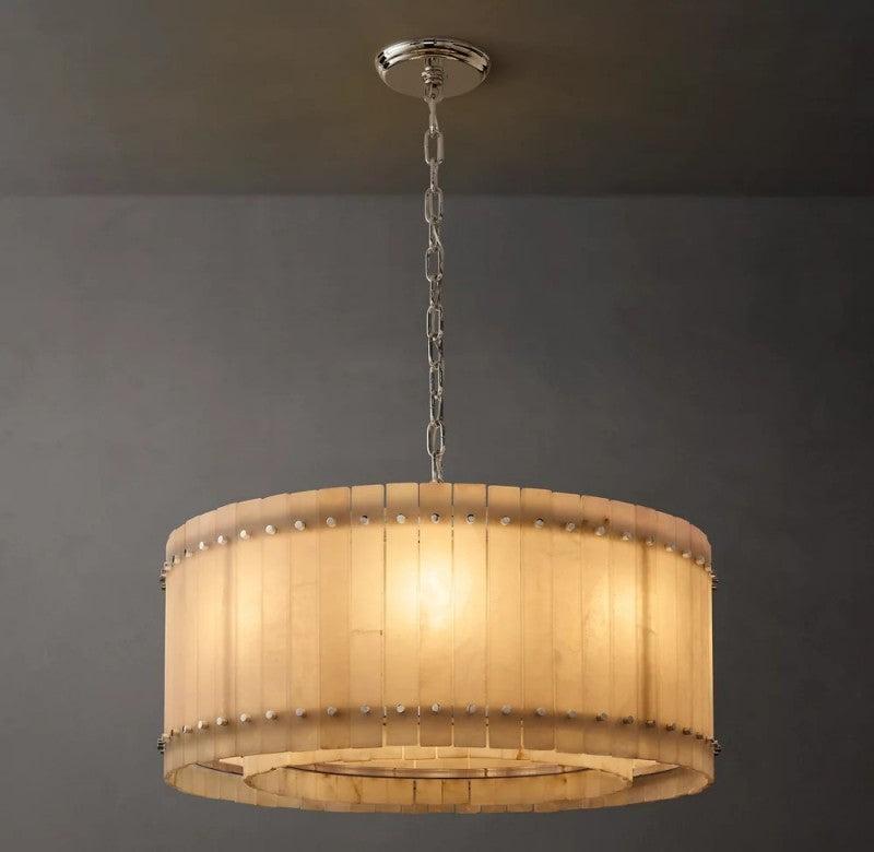 San Marco Alabaster Round Chandelier - King Lamps