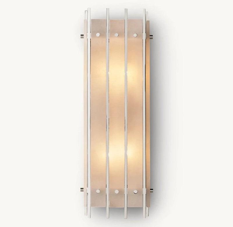 San Marco Alabaster Rectangular Wall Sconce - King Lamps