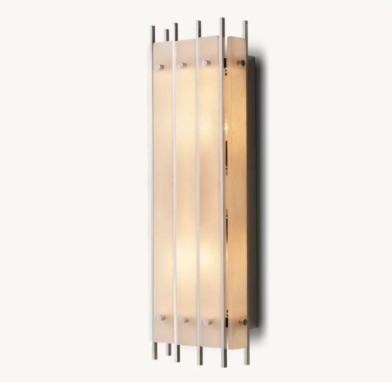 San Marco Alabaster Rectangular Wall Sconce - King Lamps