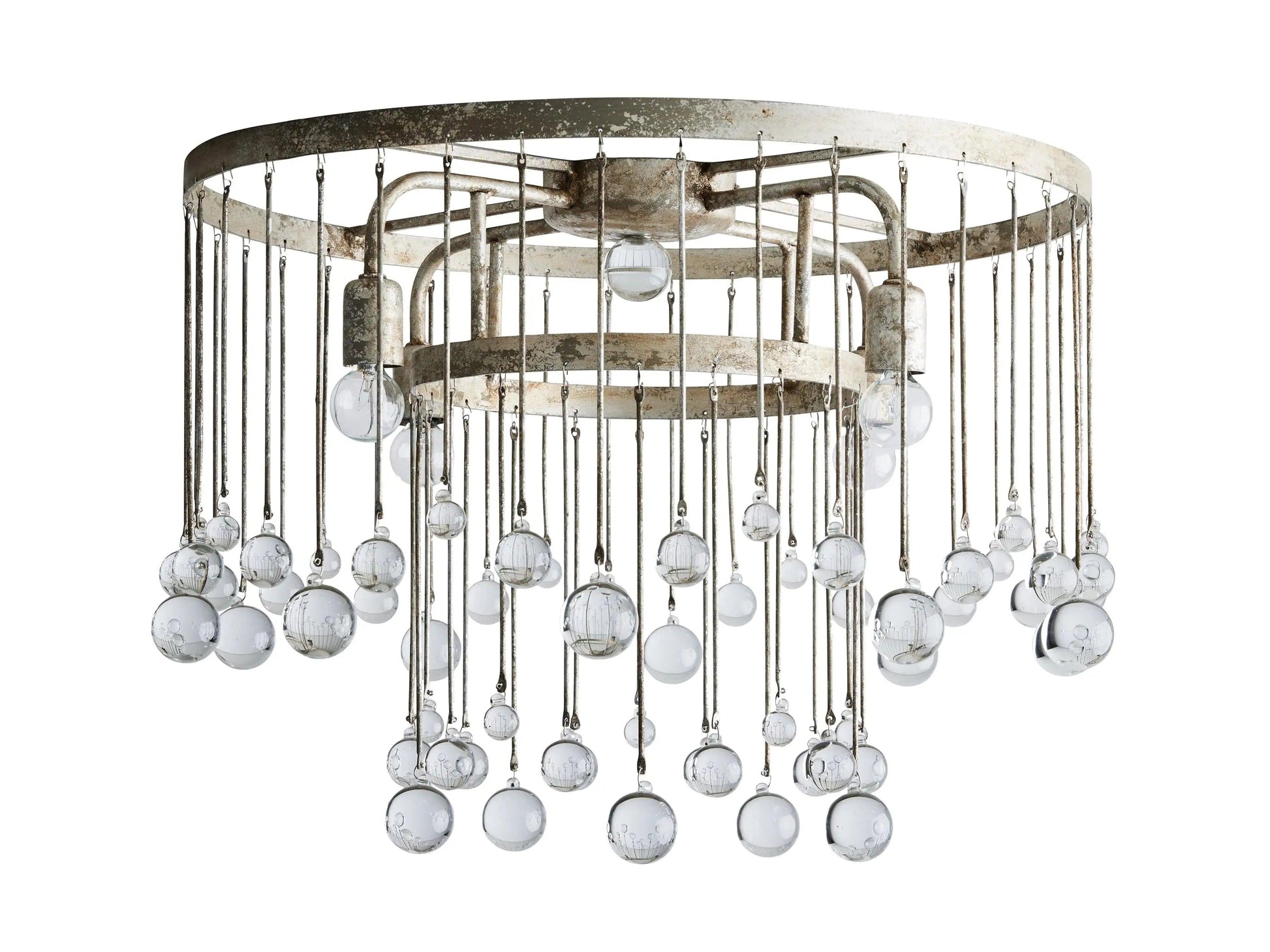 Aubrey Crystal Ball Flushmount Lamp - King Lamps