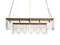 Aubrey Crystal Ball Rectangular Chandelier 47'' 60'' - King Lamps