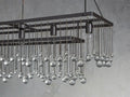 Aubrey Crystal Ball Rectangular Chandelier 47'' 60'' - King Lamps