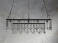 Aubrey Crystal Ball Rectangular Chandelier 47'' 60'' - King Lamps