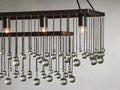 Aubrey Crystal Ball Rectangular Chandelier 47'' 60'' - King Lamps