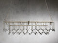 Aubrey Crystal Ball Rectangular Chandelier 47'' 60'' - King Lamps
