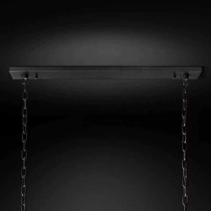 Harlow Calcite Rectangular Chandelier 54" - King Lamps