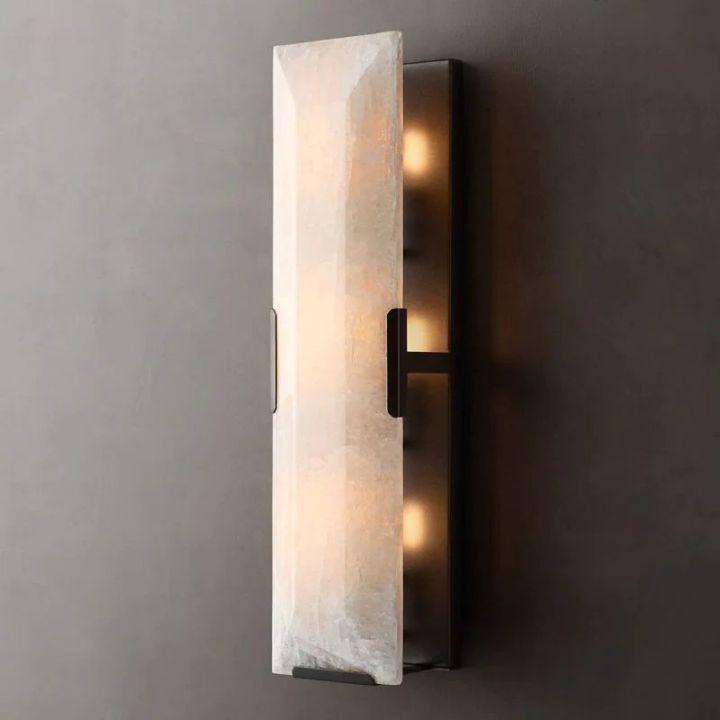Harlow Calcite Linear Sconce - King Lamps
