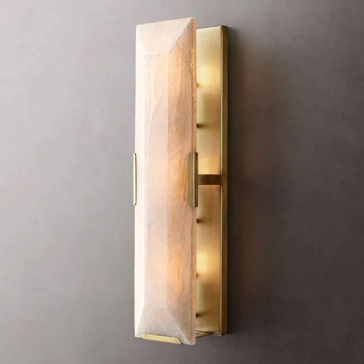 Harlow Calcite Linear Sconce - King Lamps