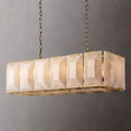 Harlow Calcite Rectangular Chandelier 42