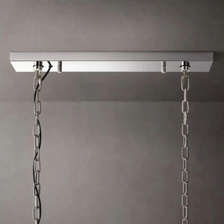 Harlow Calcite Rectangular Chandelier 42" - King Lamps