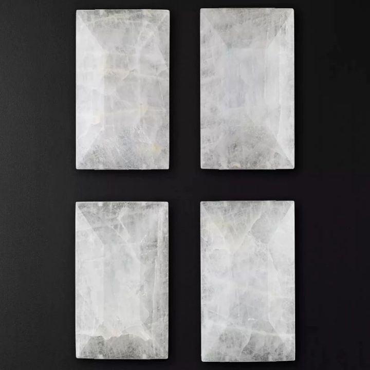 Harlow Calcite Rectangular Chandelier 62" - King Lamps