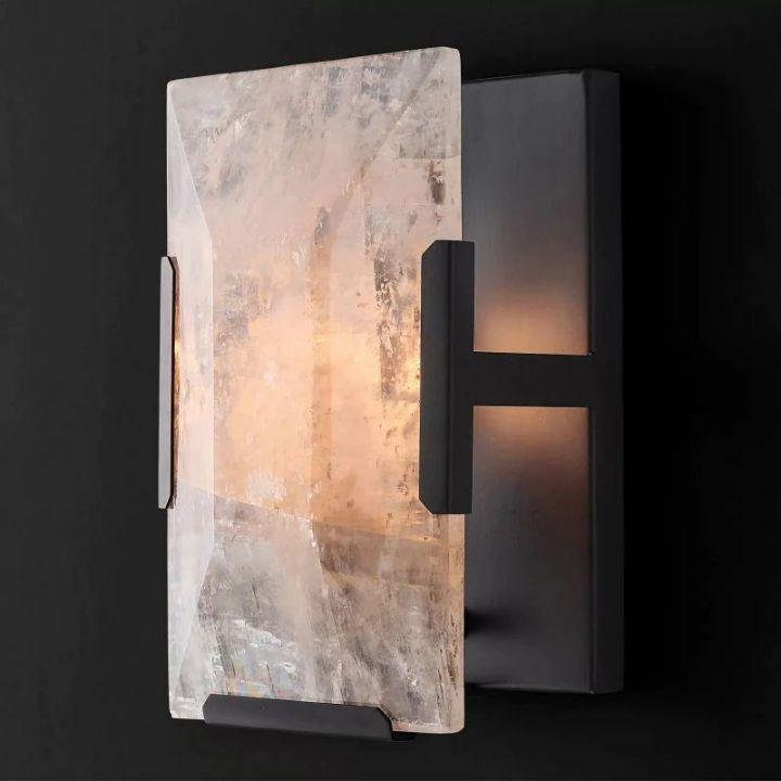 Harlow Calcite Short Wall Sconce - King Lamps