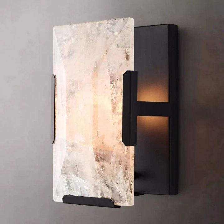 Harlow Calcite Short Wall Sconce - King Lamps