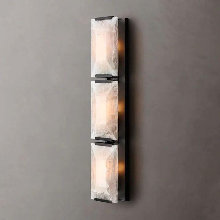 Harlow Calcite Triple Sconce - King Lamps