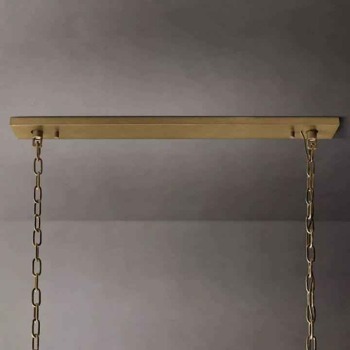 Harlow Crystal Rectangular Chandelier 62" - King Lamps