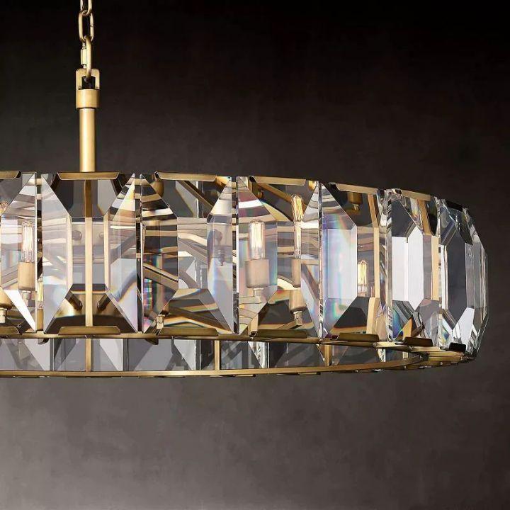Harlow Crystal Round Chandelier 19" - King Lamps