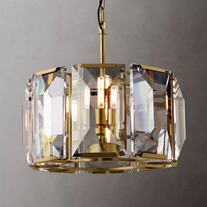 Harlow Crystal Round Chandelier 19" - King Lamps