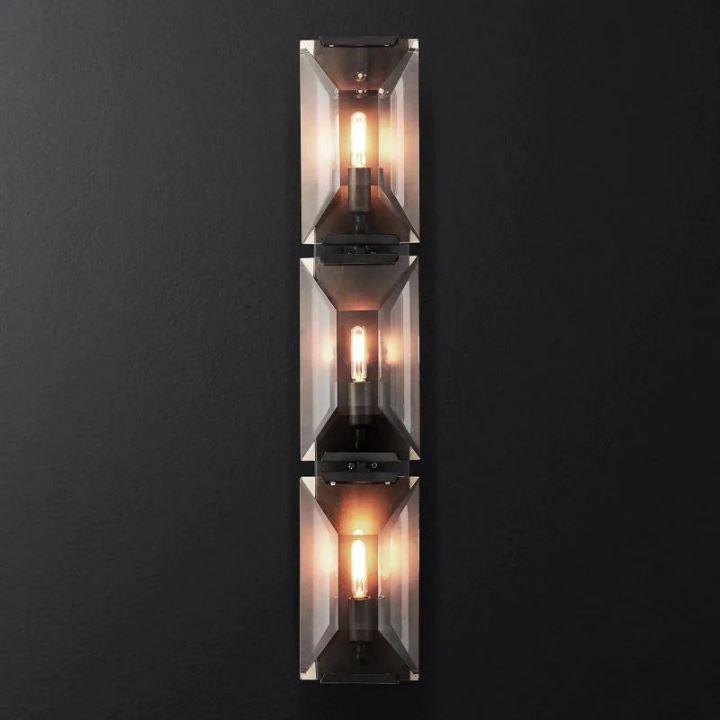 Harlow Crystal Triple Wall Sconce - King Lamps