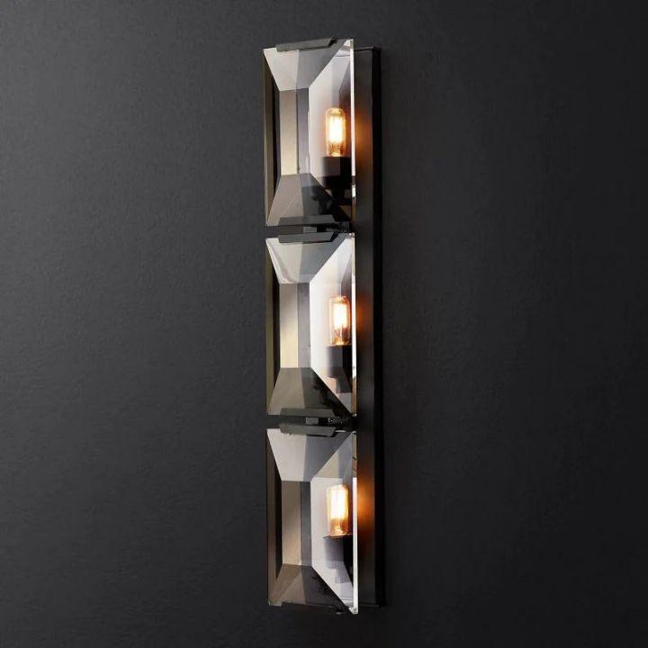 Harlow Crystal Triple Wall Sconce - King Lamps