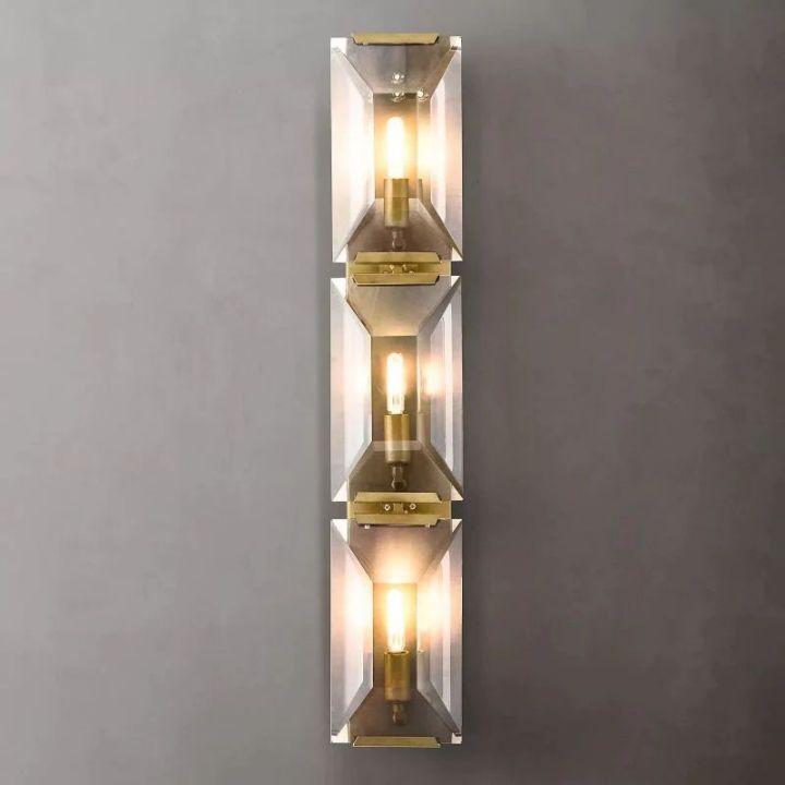 Harlow Crystal Triple Wall Sconce - King Lamps