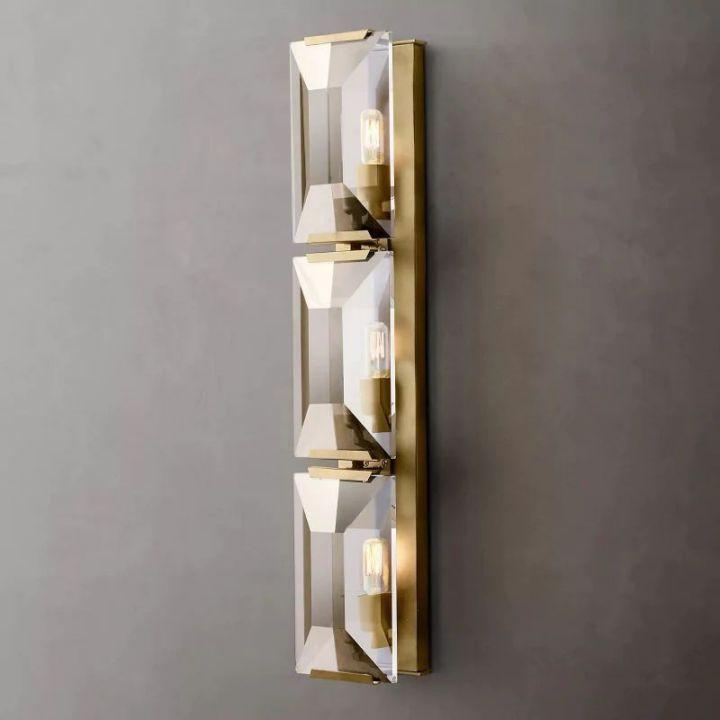 Harlow Crystal Triple Wall Sconce - King Lamps